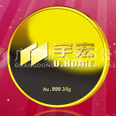 2016年8月　深圳定制　深圳宇宏集團(tuán)定做金章、純金紀(jì)念章